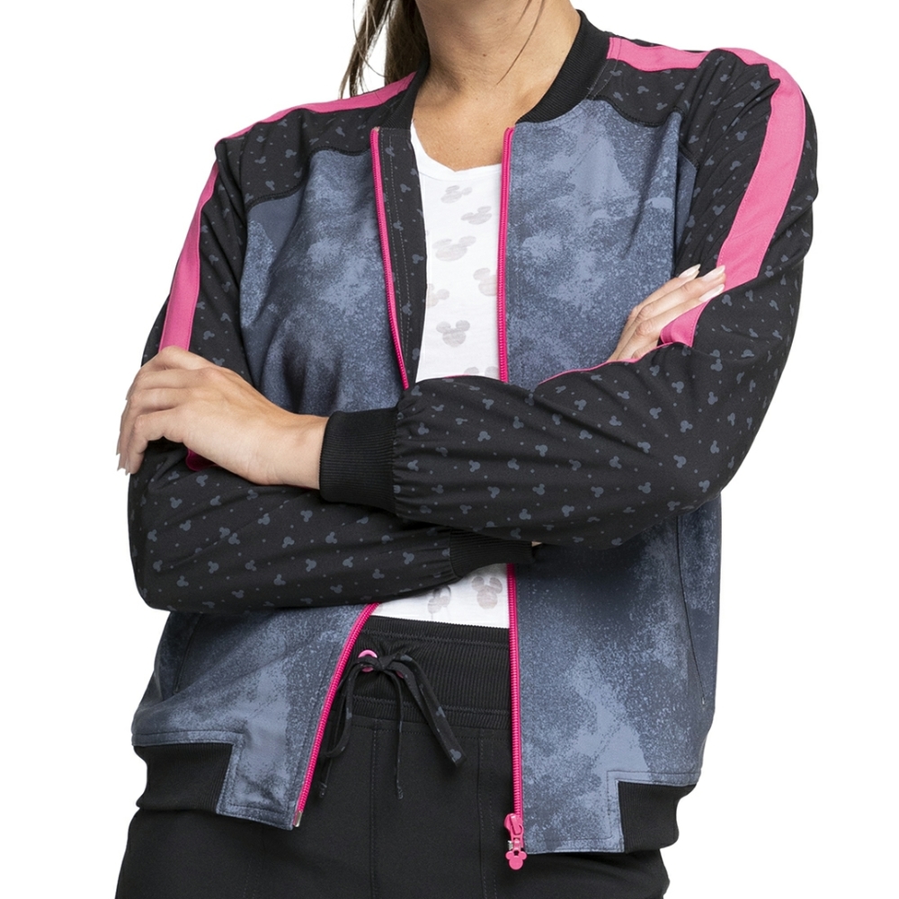 Cherokee Infinity X Disney NWT Watch Me Go Zip Front Scrub Jacket Large